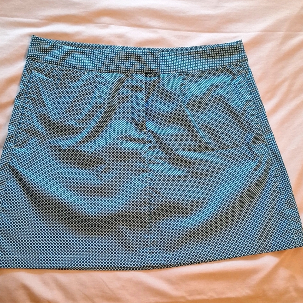 12 Puma Blue Diamond Patterned Skort